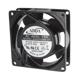 ADDA 230V AC-LÜFTER 80x80x25 25 m³/h STECKANSCHLUSS