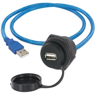 EVG USB-A 2.0 BUCHSE-M30 1,5m VERBINDUNGSLTG.