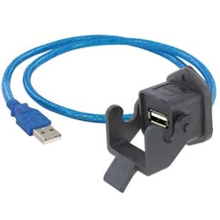 EVG USB-A 2.0 FEMALE HAN 3A BK 3.0m CONNECTING CABLE