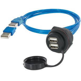 EVG USB-A 2.0 M30 0,5m DOPPELSTOCK