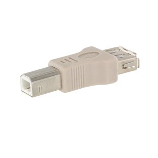 EVG USB 2.0 ADAPTER BLACK A/B FEMALE/MALE