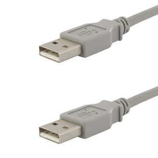 EVG USB 2.0 KABEL A-A 1,5m GRAU UMSPRITZT