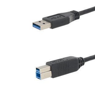 EVG USB 3.0-ANSCHLUSSKABEL SCHWARZ 3,0m USB A/B