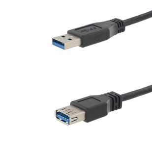 EVG USB 3.0 VERLÄNGERUNG 1,8m SCHWARZ