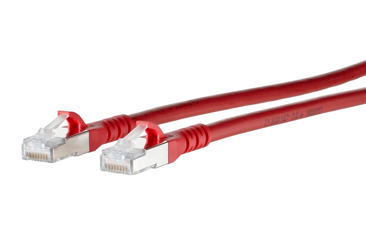 METZ CONNECT CAT 6A-PATCHKABEL 1,5m PVC ROT 2x RJ45