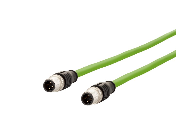 METZ CONNECT M12 D LEITUNG GRÜN 0,5m 2x KABELSTECKER