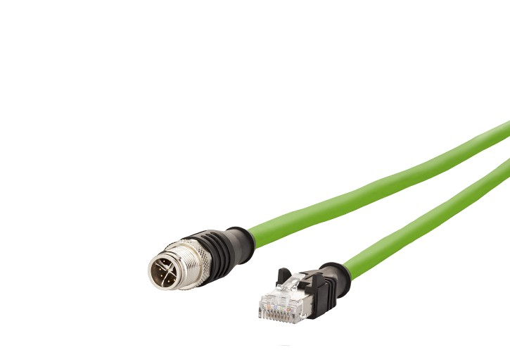 METZ CONNECT M12 X LEITUNG GRÜN 15m KABELSTECKER AUF RJ45