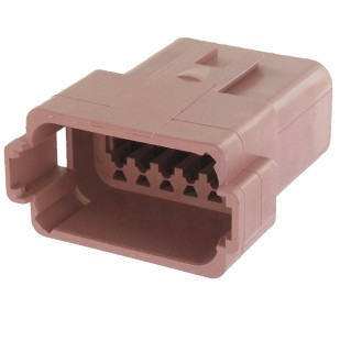 TE Connectivity DT PIN HOUSING BROWN D-CODED