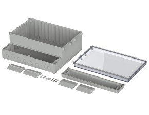 BOPLA REGLERGEHÄUSE RAL 7035 ABS 363,4 X 318,6 X 150