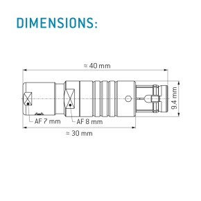 ODU KABELSTECKER SERIE B/ GR. 0