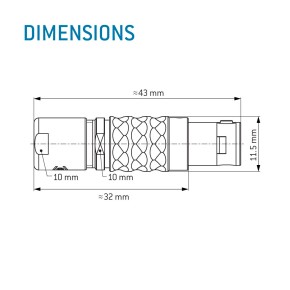 ODU KABELSTECKER SERIE L/ GR. 1