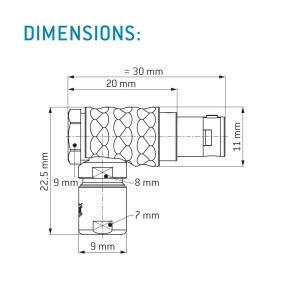 ODU WINKELSTECKER SERIE L/ GR. 0