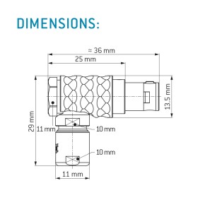 ODU WINKELSTECKER SERIE L/ GR. 1