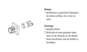 binder M12-A FLANSCHSTECKER