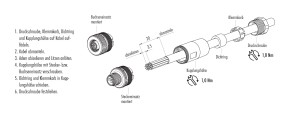 binder M12-A KABELDOSE ULreg FÜR 6-8MM SCHRAUBEN