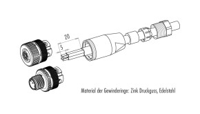 binder M12-B KABELDOSE