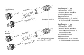 binder M12-B KABELSTECKER EMV 5-8MM CRIMP ULreg. 5-8MM