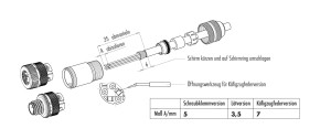 binder M12-B KABELSTECKER EMV 6-8MM KÄFIGZUGFEDER