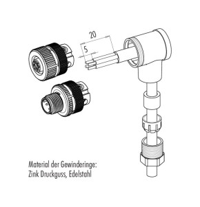 binder M12-B WINKELDOSE