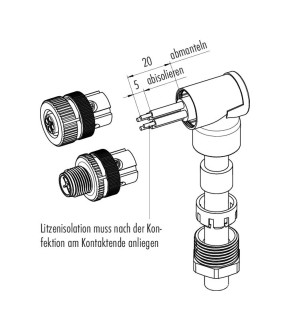 binder M12 S WINKELDOSE 8-10MM AUSSENDURCHMESSER