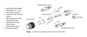 binder M9 IP40 KABELSTECKER FÜR 3-4MM